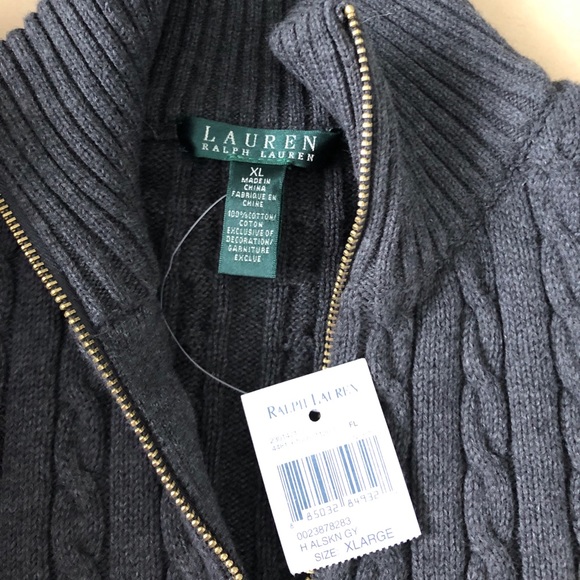 SOLD - Ralph Lauren Zip Sweater - Picture 2 of 5